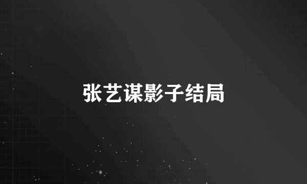 张艺谋影子结局