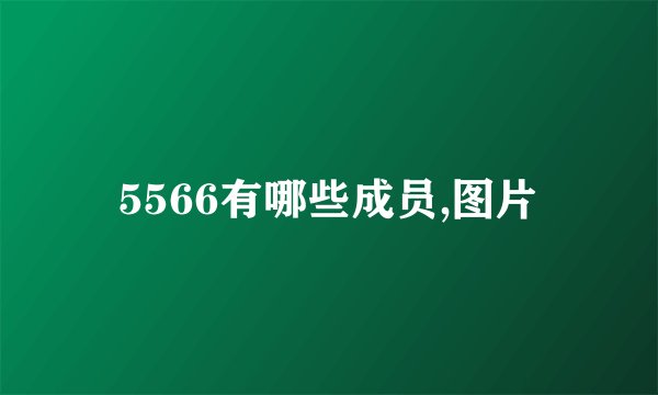 5566有哪些成员,图片