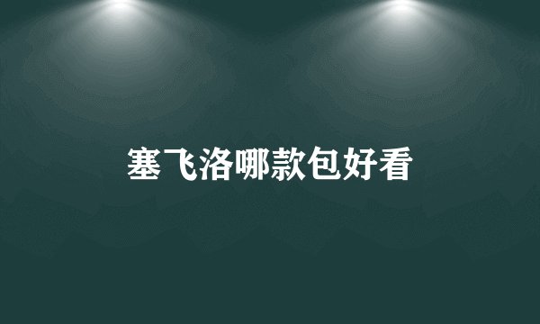 塞飞洛哪款包好看