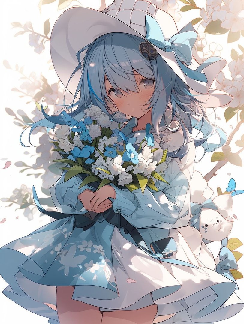 Midjourney花花女孩
