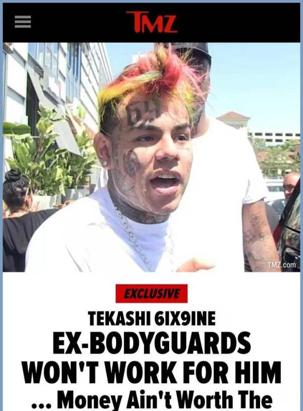 定了！告密者6ix9ine将于8月2日出狱