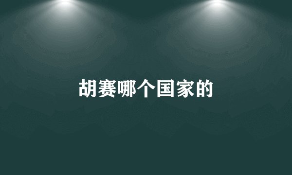 胡赛哪个国家的
