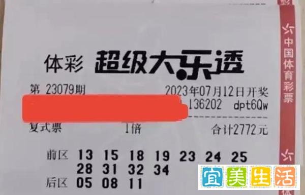 大乐透79期晒票,走势图画线这样看,结合复式票收获幸运