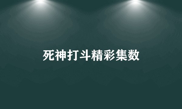 死神打斗精彩集数