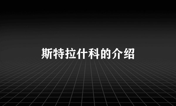 斯特拉什科的介绍