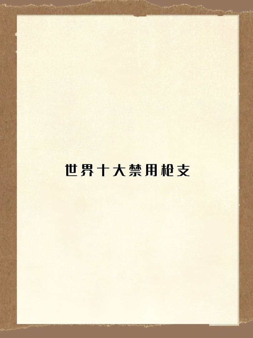 世界十大禁用枪支