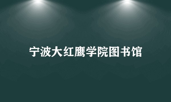 宁波大红鹰学院图书馆