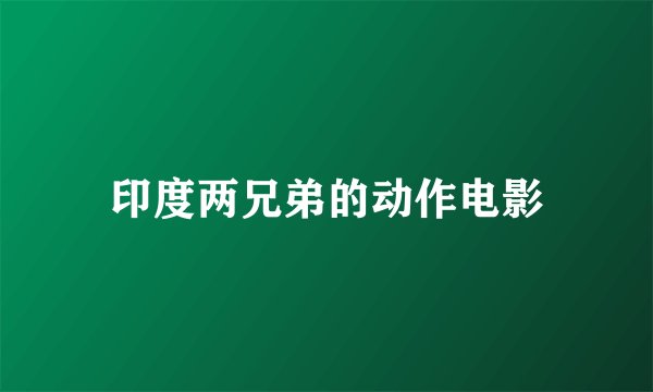 印度两兄弟的动作电影