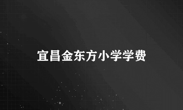 宜昌金东方小学学费