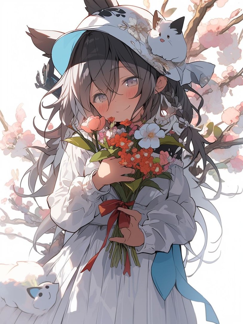 Midjourney花花女孩