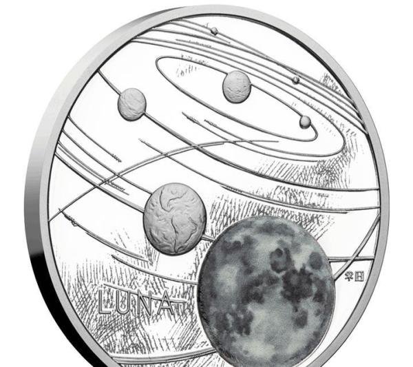 月球-太阳系系列-2019年纽埃银币
