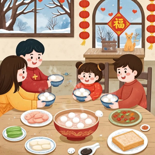 冬至吃汤圆的传说