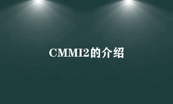 CMMI2的介绍