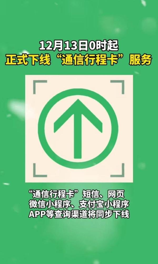 消息很突然，行程卡要正式下线了。
