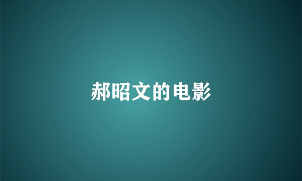 郝昭文的电影