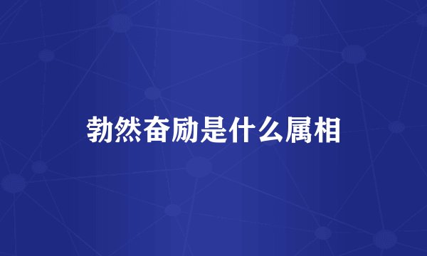 勃然奋励是什么属相