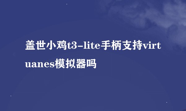 盖世小鸡t3-lite手柄支持virtuanes模拟器吗
