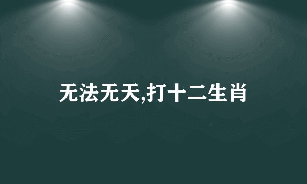 无法无天,打十二生肖