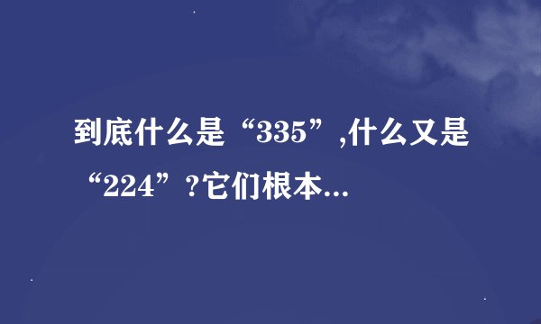 到底什么是“335”,什么又是“224”?它们根本上都是卡城投公司融资能力的标准