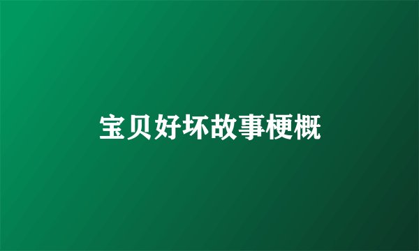 宝贝好坏故事梗概