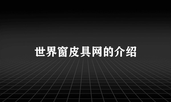 世界窗皮具网的介绍