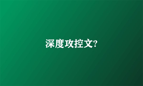 深度攻控文?