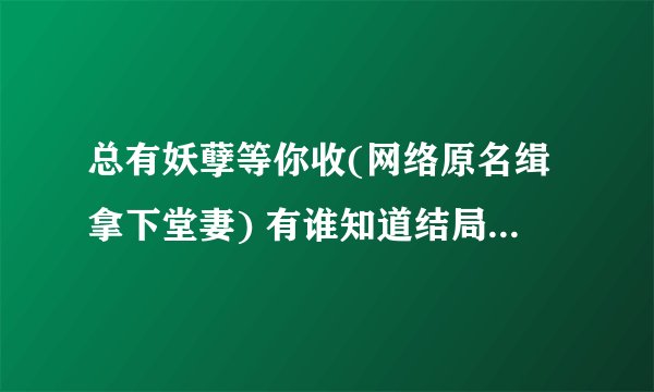 总有妖孽等你收(网络原名缉拿下堂妻) 有谁知道结局吗？刘伶到底个