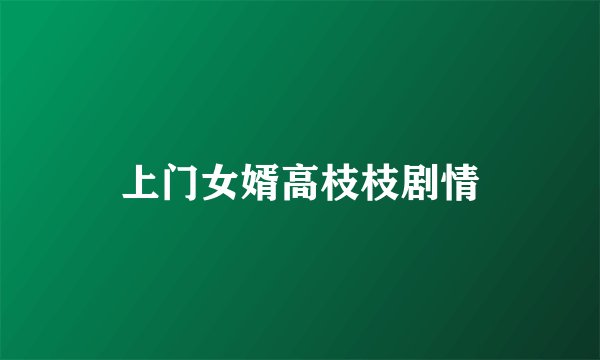 上门女婿高枝枝剧情