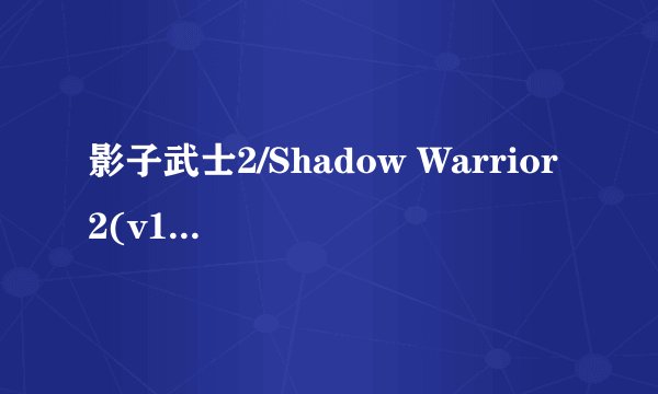 影子武士2/Shadow Warrior 2(v1.1.14豪华版)- Sw完整版百度网盘链接获取
