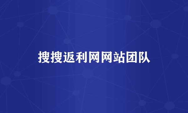 搜搜返利网网站团队