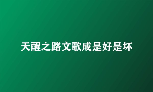 天醒之路文歌成是好是坏