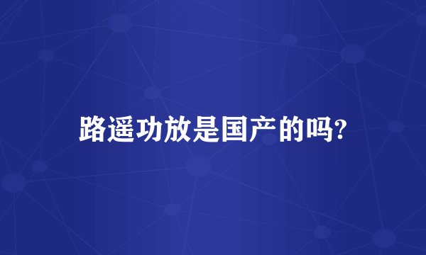 路遥功放是国产的吗?