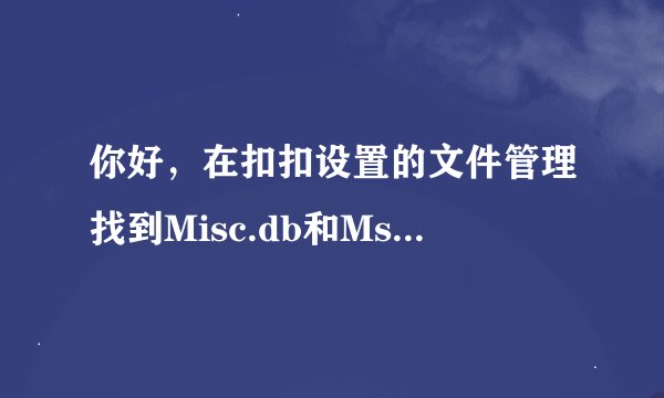 你好，在扣扣设置的文件管理找到Misc.db和Msg2.0db和Msg3.0db 之后要怎么恢复文件？？急用，谢谢