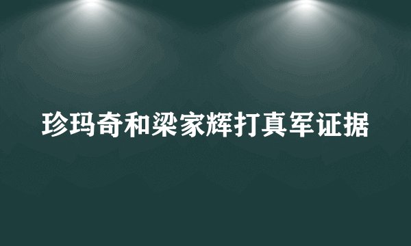 珍玛奇和梁家辉打真军证据