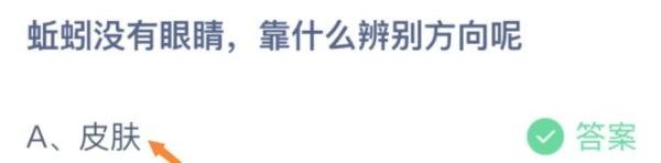蚯蚓没有眼睛靠什么辨别方向呢