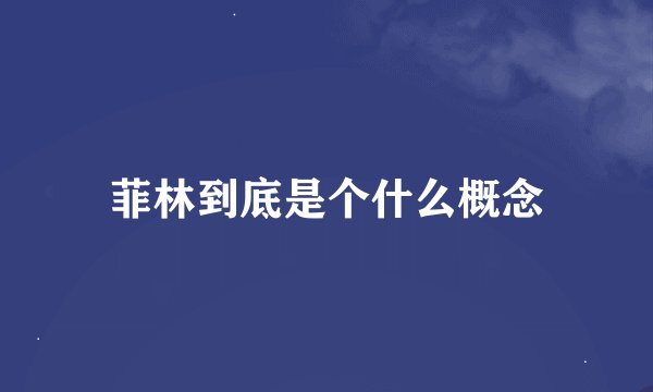 菲林到底是个什么概念