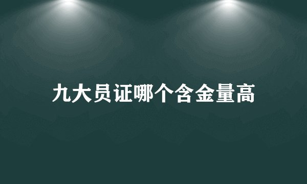 九大员证哪个含金量高