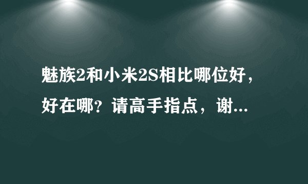 魅族2和小米2S相比哪位好，好在哪？请高手指点，谢谢！有什么要注意的？