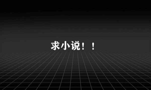求小说！！