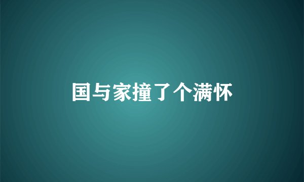国与家撞了个满怀
