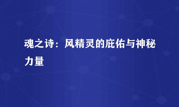 魂之诗：风精灵的庇佑与神秘力量