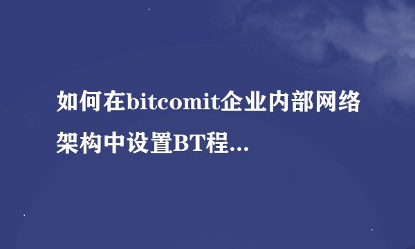 如何在bitcomit企业内部网络架构中设置BT程序的防火墙例外？