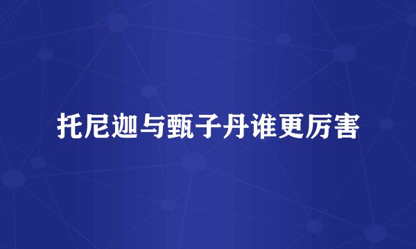 托尼迦与甄子丹谁更厉害