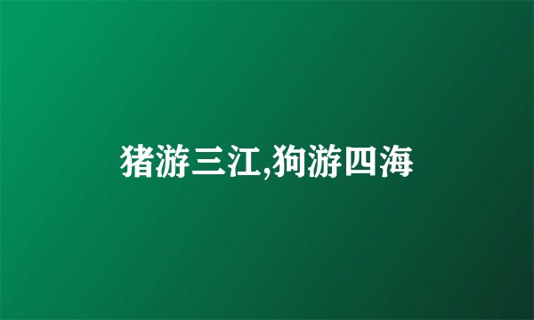 猪游三江,狗游四海