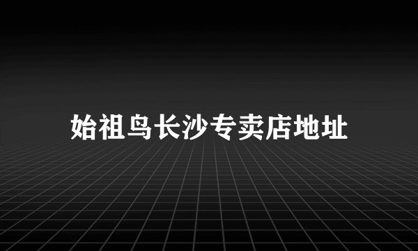 始祖鸟长沙专卖店地址