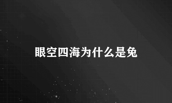 眼空四海为什么是兔