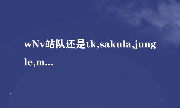 wNv站队还是tk,sakula,jungle,mikk和44吗？