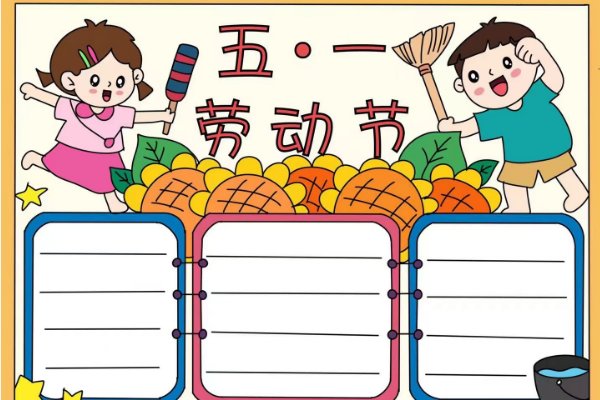 五一节手抄报怎么画简单又漂亮