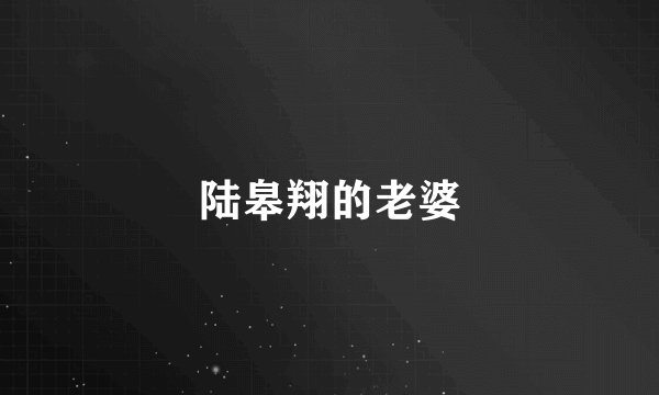陆皋翔的老婆