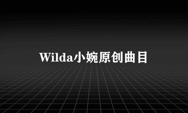 Wilda小婉原创曲目
